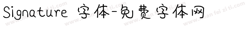 Signature 字体字体转换